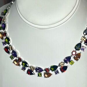 Elegant Multicolor Gemstone Necklace MWT